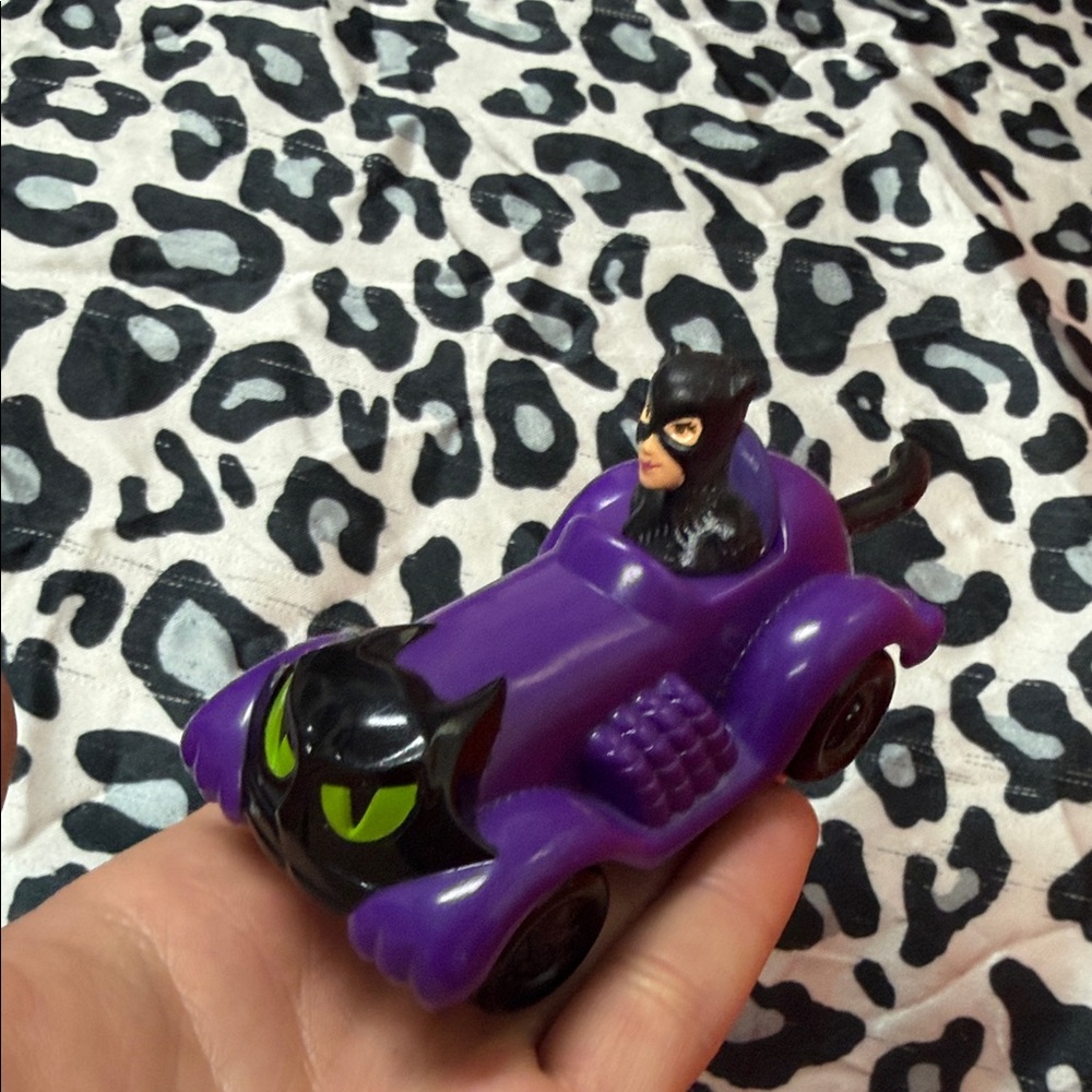 1991 vintage DC Comics McDonalds happy meal catwoman Toy Car